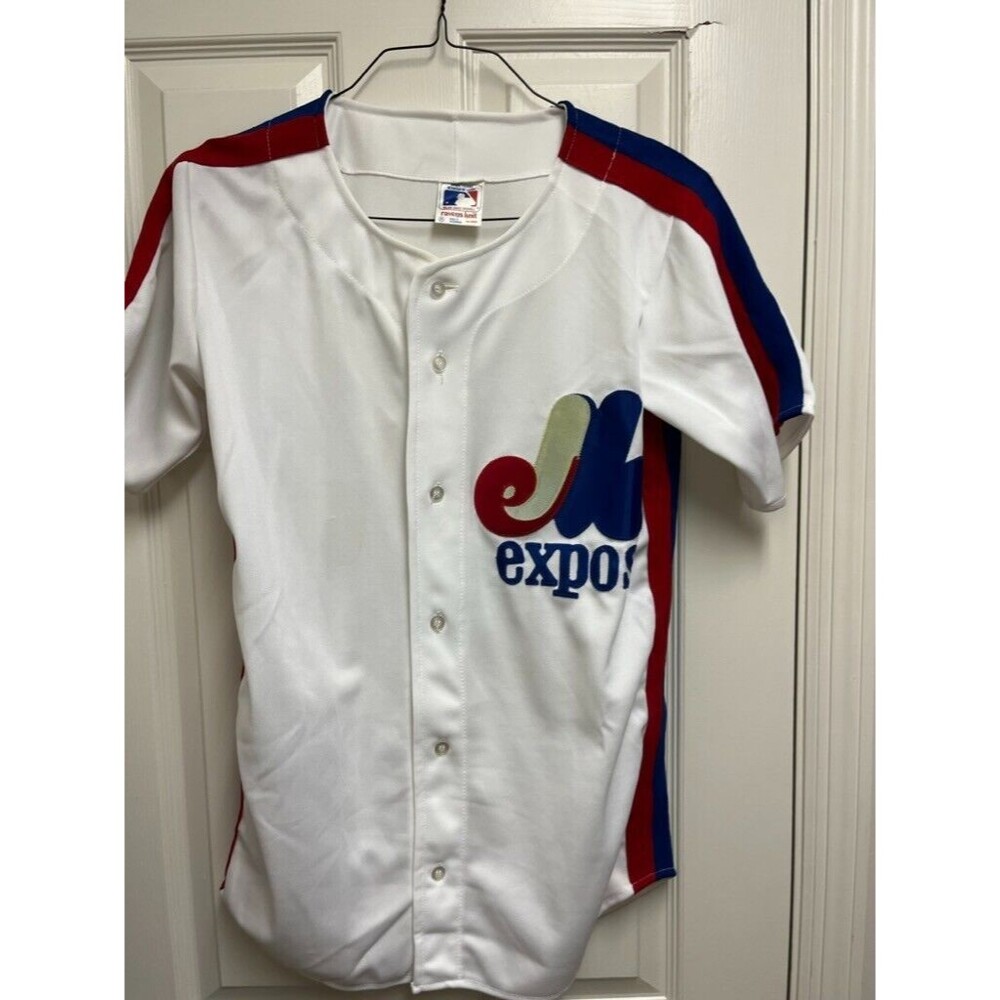 NWOT Vintage Montreal Expos Raven Knit Jersey Medium